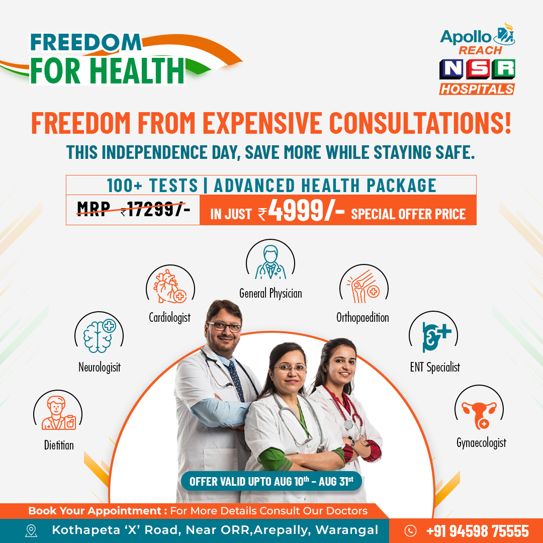 Advanced Full Body Health Checkup - Apolloreachnsrhospital